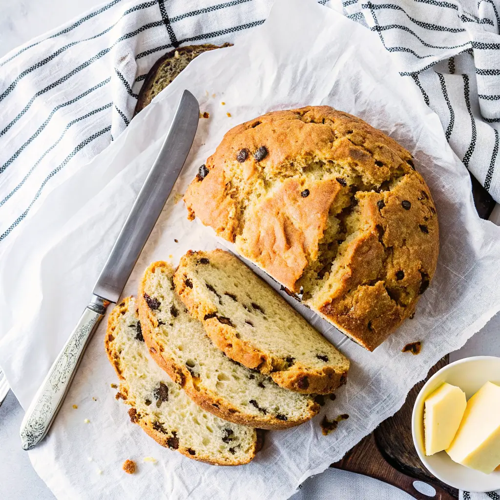 Gluten Free Irish Soda Bread That’s Rustic, Easy, and Gut-Friendly 14 Serving gluten free Irish soda bread with butter