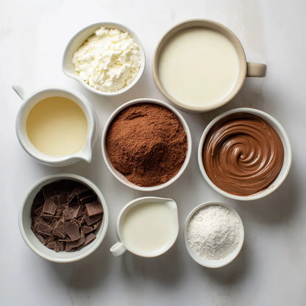 wendys-brownie-batter-frosty-ingredients Wendy’s Brownie Batter Frosty ingredients laid out