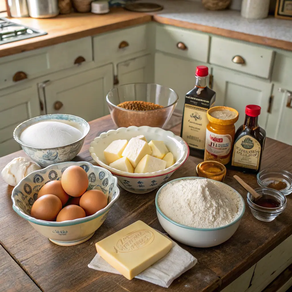 ingredients for rosemary's bakery whipped cream cake